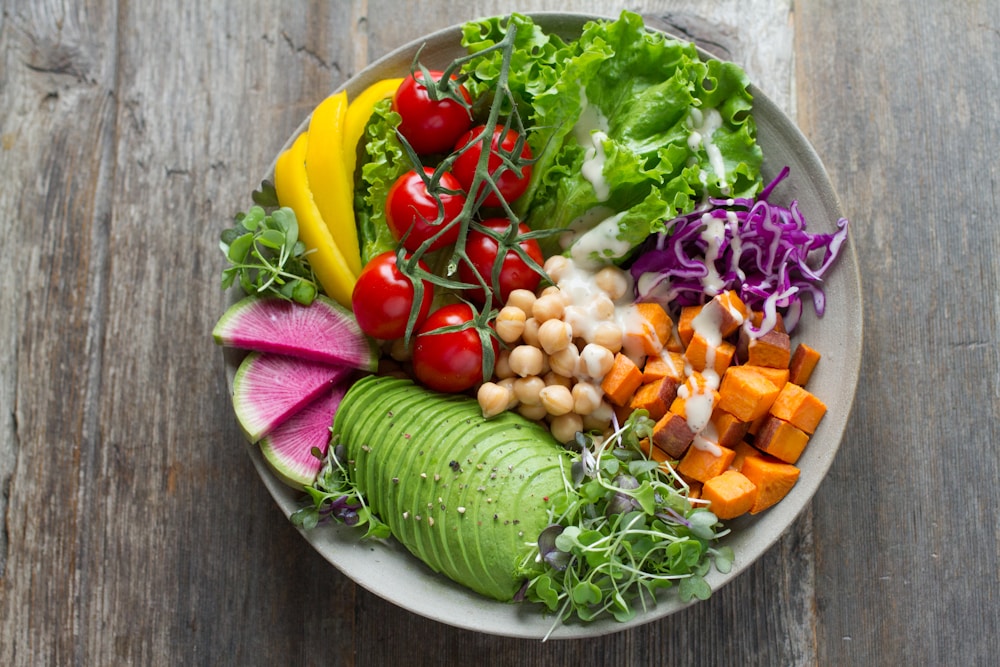 Prato saudável montado pelo nutricionista no plano alimentar
