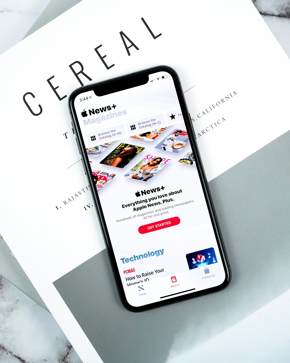 Weight loss app open during a meal