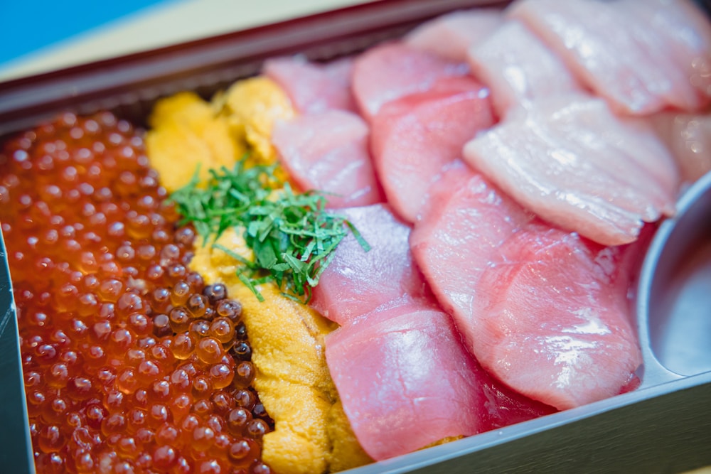 Sliced lean meats, high quality high protein foods