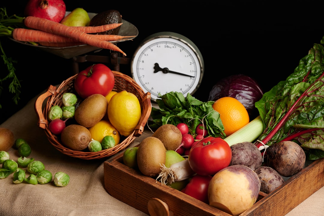 Wooden crate of fresh vegetables, the base ingredients for high protein recipes