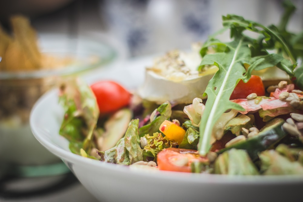 High-volume, low-calorie vegetable salad for a calorie deficit