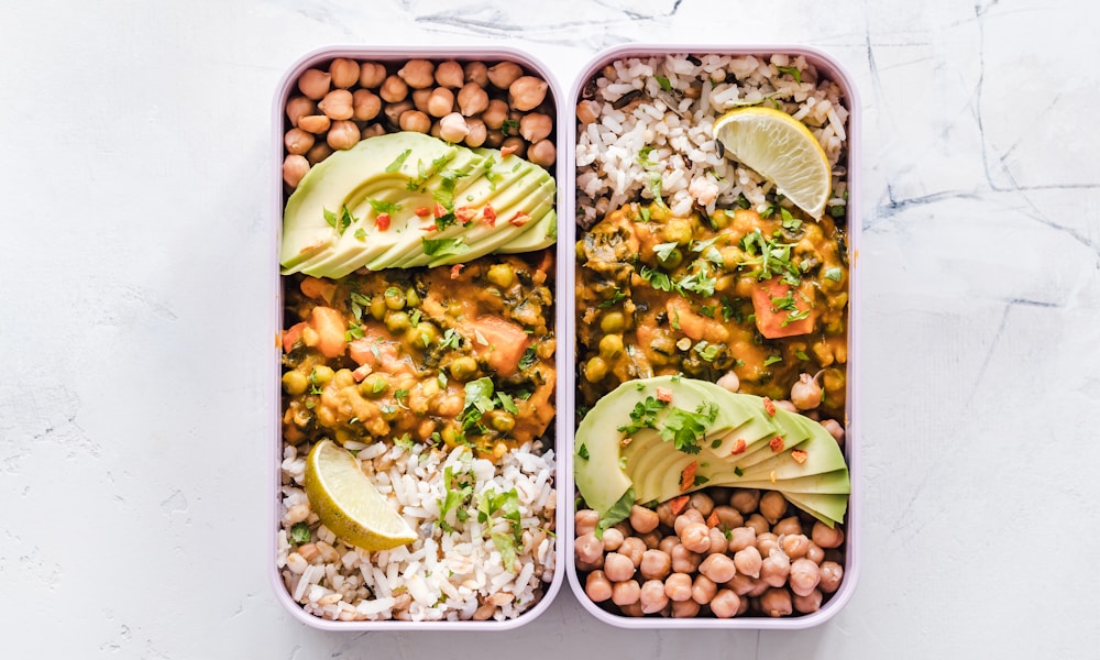 Meals built with macros spread across the day